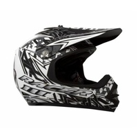 RXT Racer 3 Youth Helmet - Matt Black/White - XXS