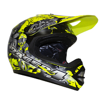 Rxt Kid's Racer 4 AS/NZS 1698 Standards Motorcycle Helmet - Fluro Yellow