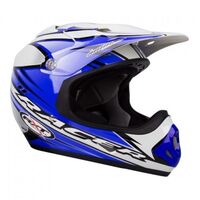 Rxt Kid's A717C Racer 2 Motorcycle Dirt  Helmet 2X-Small - Blue