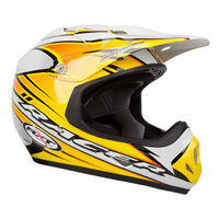 Rxt Kid's A717C Racer 2 Motorcycle Dirt  Helmet 2X-Small - Yellow