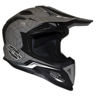 Rxt 762 SG-1 Ultra Shotgun Motorcycle Helmet - Matte Black/Cool Grey