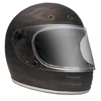 Rxt Stone Full Face Patina Motorcycle Helmet - Black /Silver