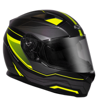 Rxt 817 Street Missile Motorcycle Helmet - Matte Black/Fluro Small