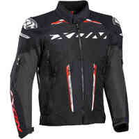 Ixon Blaster Textile Motorcycle Jacket Black /White /Red (Sm)