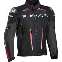 Ixon Blaster Motorcycle Textile Jacket - Black/White/Red