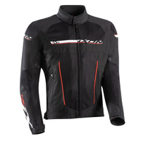 Ixon T-Rex Motorcycle Jacket - Black/White/Red