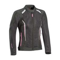 Ixon Ladies Cool Air Motorcycle Jacket - Black/White/Pink