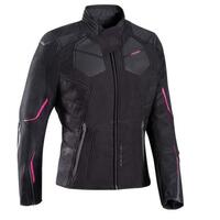 Ixon Womens Cell Motorcycle Jacket - Black/Pink