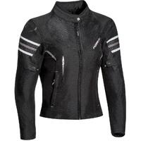 Ixon Ilana Women's Textile Motorcycle Jacket - Black/White