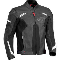 Ixon Rhino Leather Motorcycle Jacket - Black/White