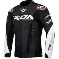 Ixon Vortex 3 Leather Motorcycle Jacket Black /White 