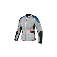 Ixon M-Njord Lady Motorcycle Jacket Light Grey/Blue 