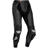 Ixon Vendetta Evo Leather Motorcycle Pants - Black/White