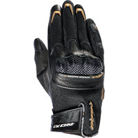 Ixon Ladies RS Rise Air Ultra Ventilated Leather Motorcycle Gloves - Black/Gold