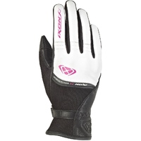 Ixon Women's RS Shine 2 Motorcycle Gloves - Black/White/Fuchsia