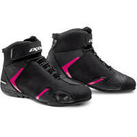 Ixon Lady Gambler Sportive Waterproof Sneakers Boots - Black/Fushia
