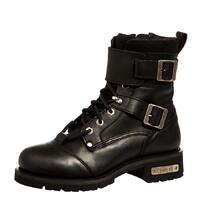 Johnny Reb Man's Rascal Motorcycle Leather Boots - Black