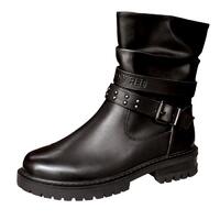 Johnny Reb Women's Barkley Motorcycle Leather Boots - Black