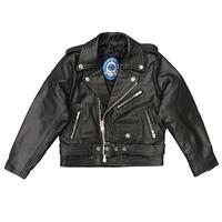Johnny Reb Kid's Kings Canyon Motorcycle Leather Jacket  - Black