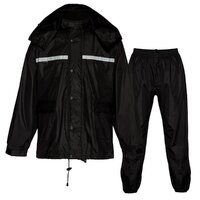 Johnny Reb Man's Bogong Waterproof Motorcycle Jacket & Pants Set - Black