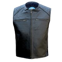 Johnny Reb Man's Savage River Vest - Black Leather