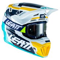 Leatt 2022 Moto 7.5 V22 Helmet Kit - Aqua