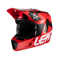 Leatt 2022 Moto 3.5 V22 Motorcycle Helmet - Junior Red