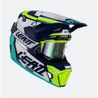 Leatt 2023 Moto 7.5 V23 Motorcycle Helmet Kit - Blue