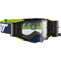 Leatt Velocity 6.5 Roll-Off MX Goggles - Ink/White/Yellow/Clear