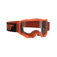 Leatt 2022 Velocity 4.5 Motorcycle Goggles - Neon Orange Clear 83%  