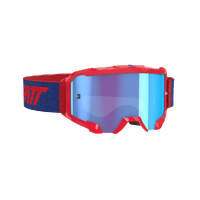 Leatt 2022 Velocity 4.5 Motorcycle Goggles - Red/Blue 52%