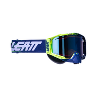 Leatt 2022 Velocity 6.5 Motorcycle Goggles - Lime/Blue/Light Grey 58% Lens