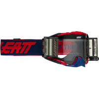 Leatt 2023 Velocity 6.5 Roll-Off Red/Blue Clear 83% Lens Goggles 