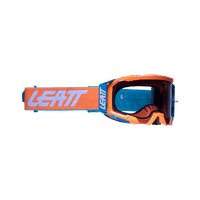 Leatt 2022 Velocity 5.5 Motorcycle Goggles - Neon Orange/Light Grey 58%