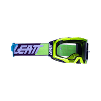 Leatt 2022 Velocity 5.5 Motorcycle Goggles - Neon Yellow/Light Grey 58%