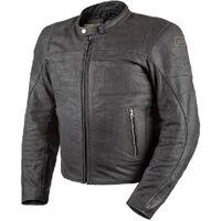 Rjays Calibre II Perforated Leather  Motorcycle Jacket - Black 