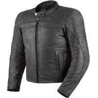 Rjays Calibre II Leather  Motorcycle Jacket   Black 