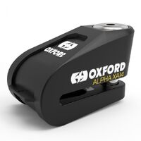 Oxford Alpha XA14 Motorcycle Alarm Disc Lock  - Black 