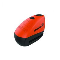 Oxford Screamer XA7 Alarm Motorcycle Disc Lock - Orange/Matte Black