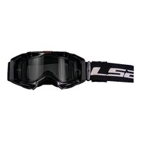 LS2 Aura Motorcycle Google Black With Clear Lens