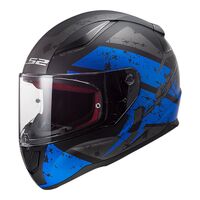 LS2 FF353 Rapid Deadbolt Motorcycle Helmet - Matte Black/Blue