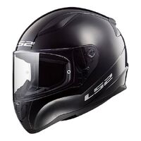 LS2 FF353J Rapid Motorcycle Helmet Mini Solid Black Youth Large