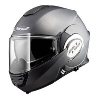 LS2 FF399 Valiant Motorcycle Helmet - Matte Titanium