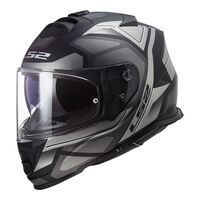 LS2 FF800 Storm Faster Motorcycle Helmet - Matte Black/Titanium