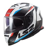 LS2 FF800 Storm Racer Motorcycle Helmet - White/Blue/Red