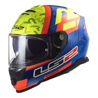 LS2 FF800 Storm Salvador Motorcycle Helmet Replica Matte Blue/Yellow 
