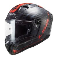 LS2 Ff805 Thunder C Motorcycle Helmet Sputnik Gloss Metal Red 2Xl