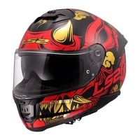 LS2 FF808 Stream II Drako Helmet - Black/Red