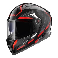 LS2 FF811 Vector II  Alizer - Black / Metal Red