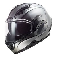 LS2 FF900 Valiant Ii Jeans Motorcycle Helmet Titanium 2Xl Flip Front